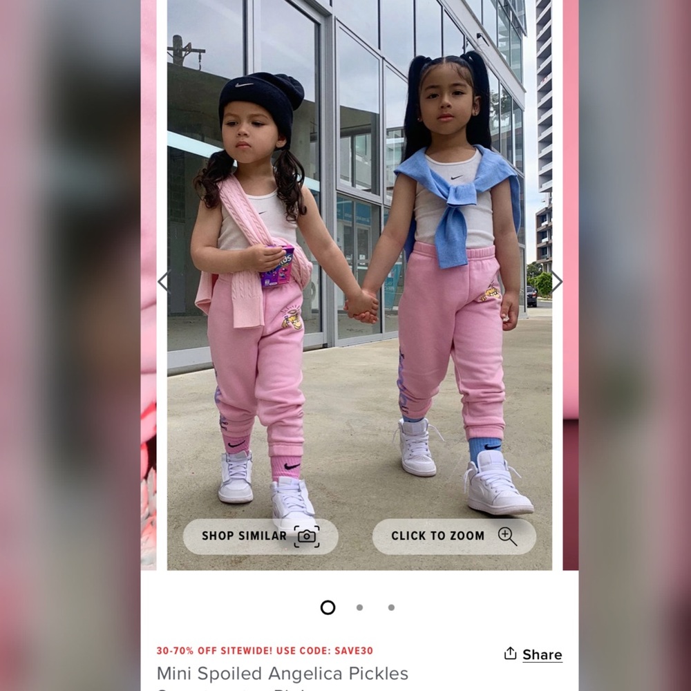 Mini Spoiled Angelica Pickles Sweatpants - Pink